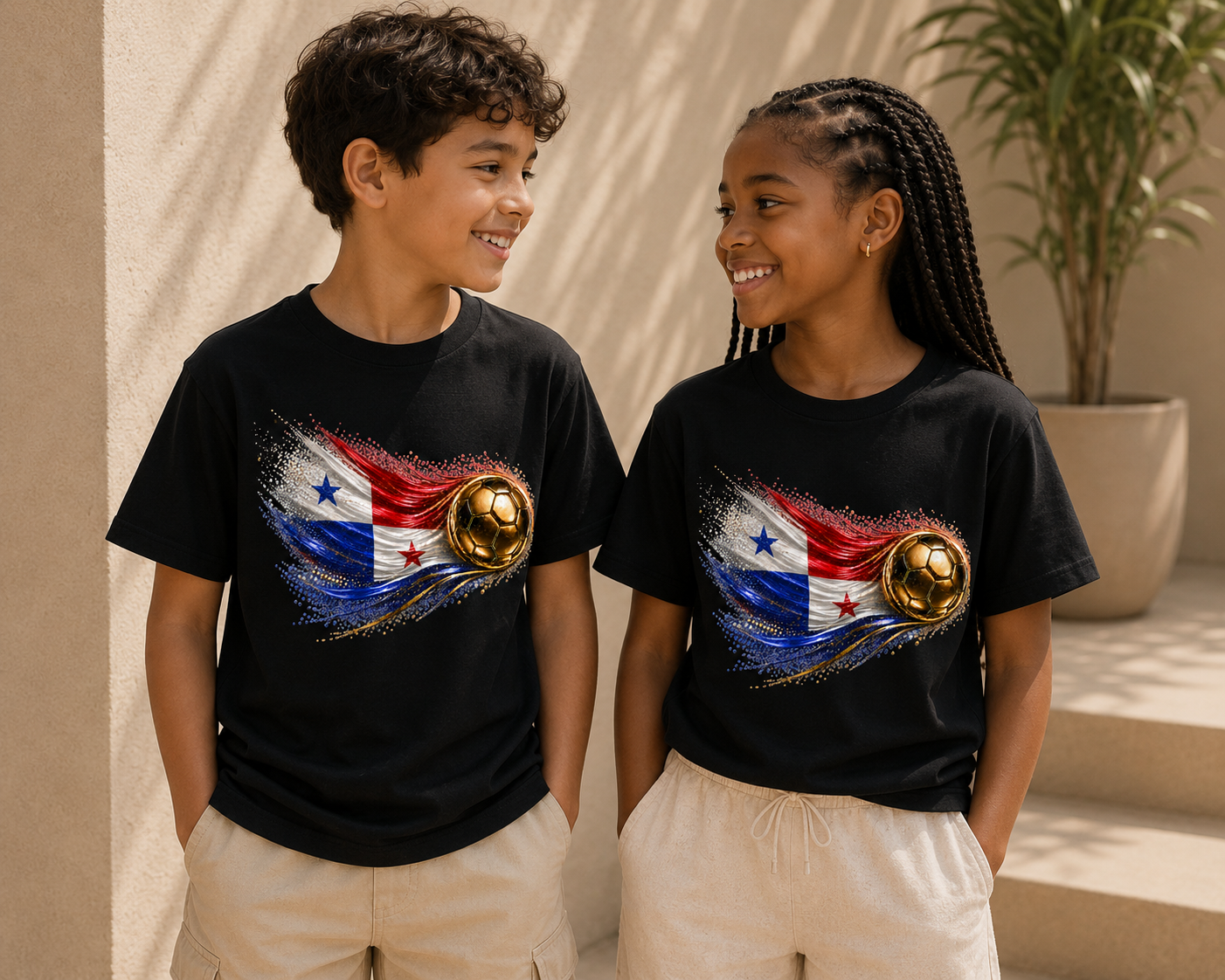 Kids Front Print | Panama Flag Tee | Bandera de Panamá