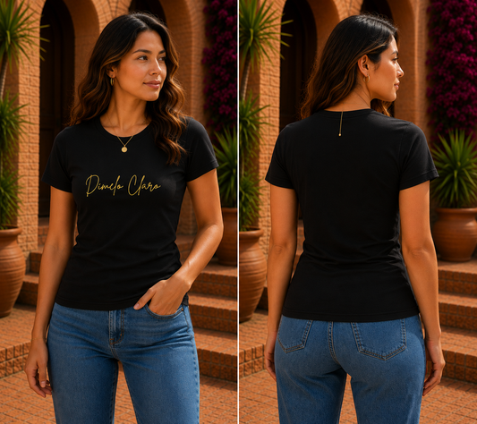 Women's Dímelo Claro Signature Tee – Premium Latino Identity Shirt