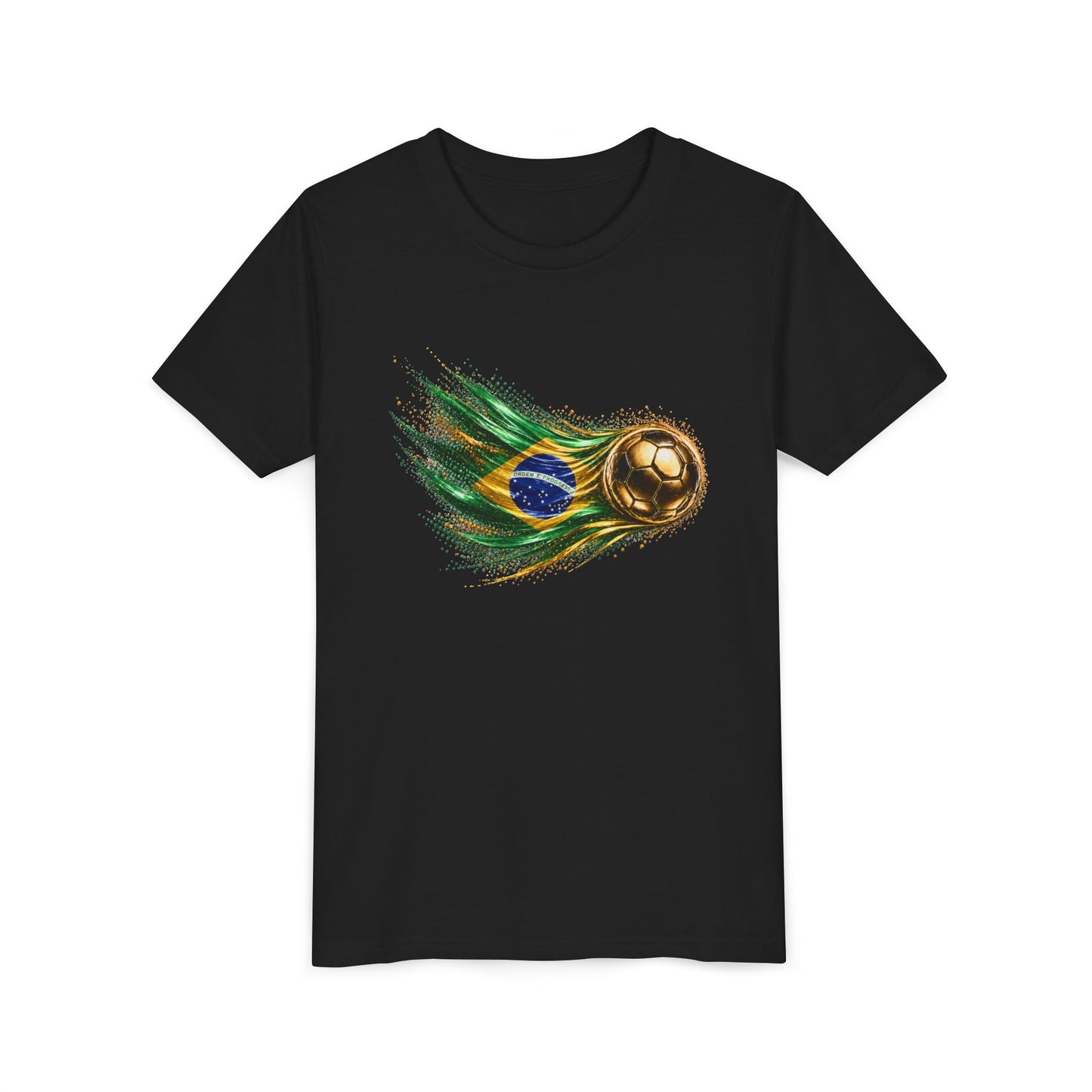 Kids Front Print | Brazil Flag Tee | Bandeira do Brasil