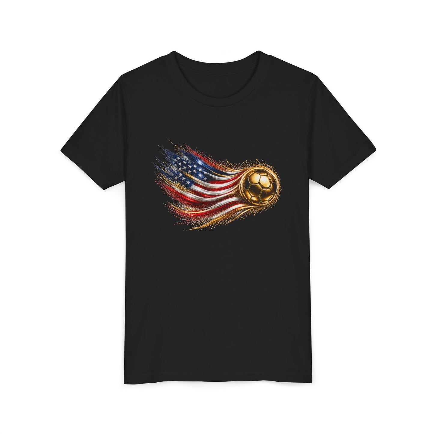 Kids Front Print | USA Flag Tee | Bandera de Estados Unidos