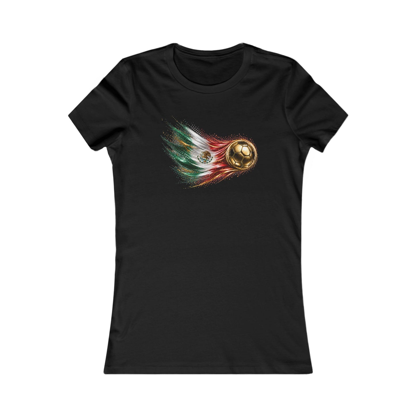 Women’s Fitted Front Print | Mexico Flag Tee | Bandera de México