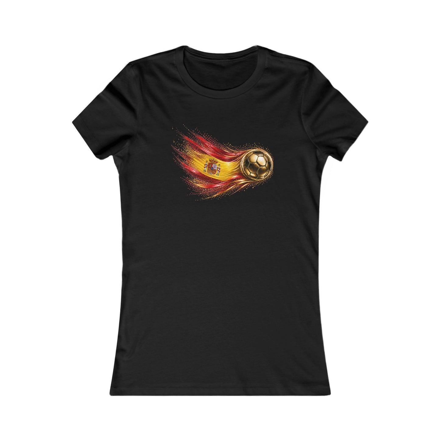 Women’s Fitted Front Print | Spain Flag Tee | Bandera de España