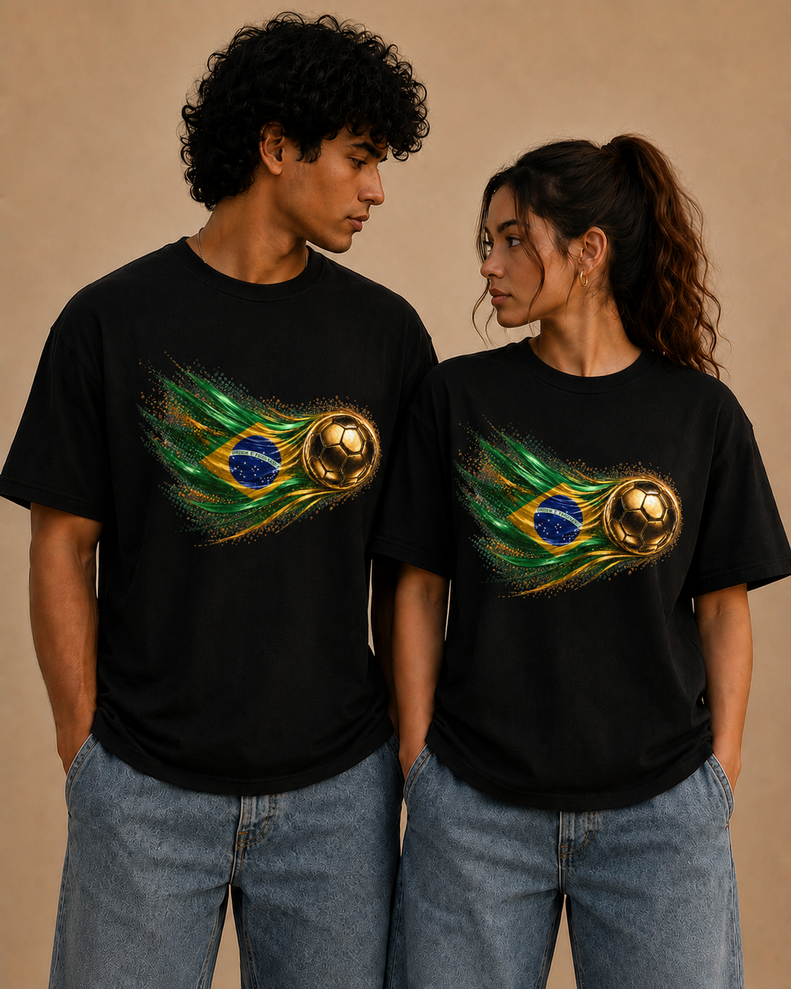Front Print | Brazil Flag Tee | Bandeira do Brasil