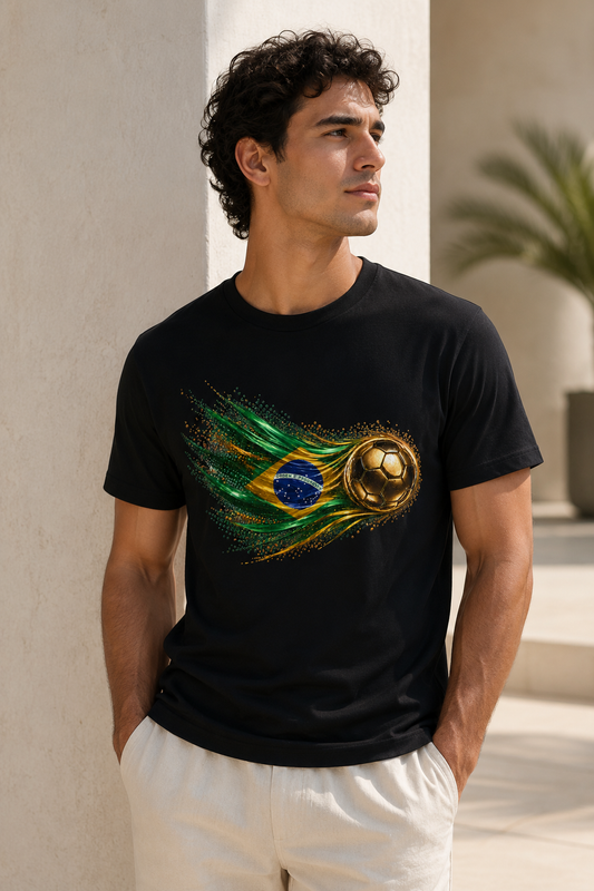 Front Print | Brazil Flag Tee | Bandeira do Brasil