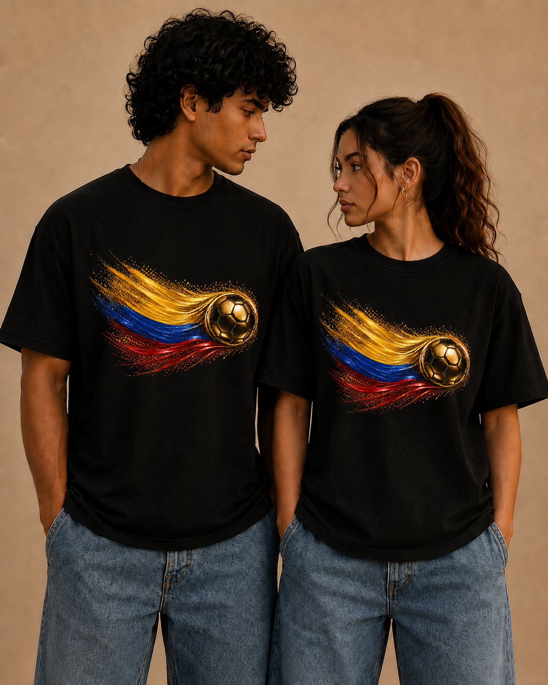 Front Print | Colombia Flag Tee | Bandera de Colombia