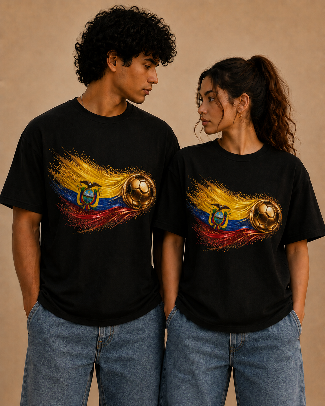 Front Print | Ecuador Flag Tee | Bandera de Ecuador