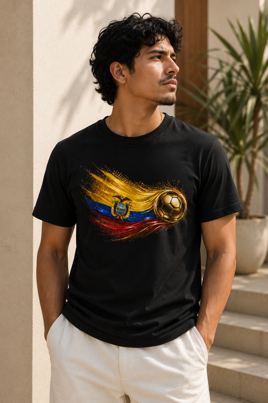Front Print | Ecuador Flag Tee | Bandera de Ecuador