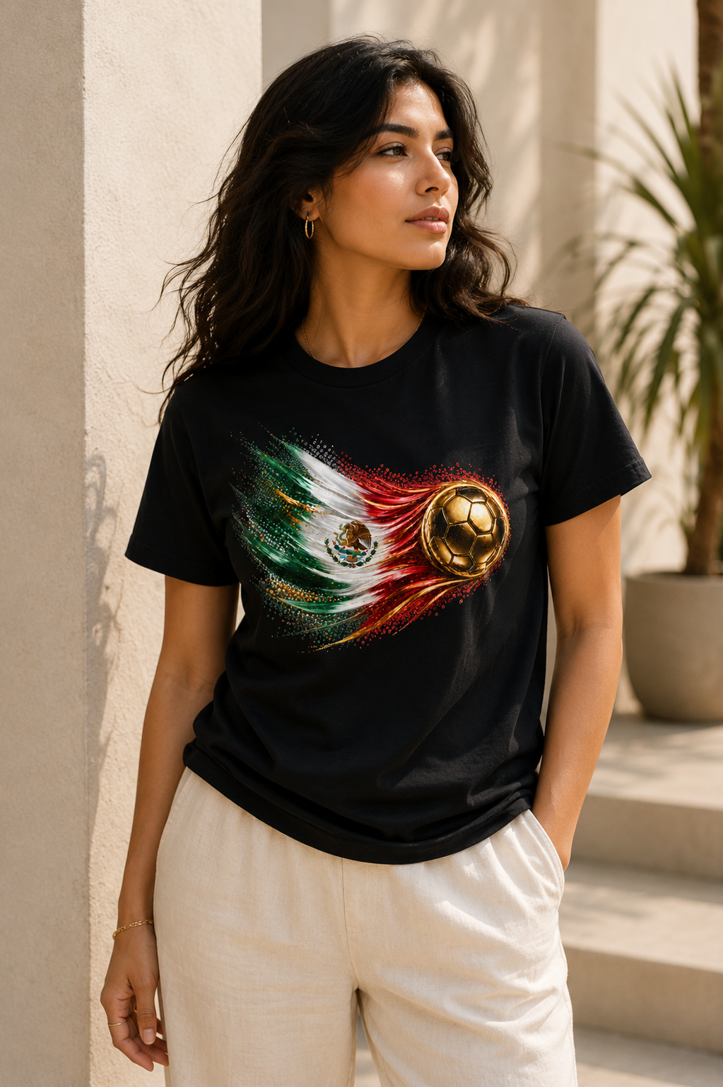 Front Print | Mexico Flag Tee | Bandera de México