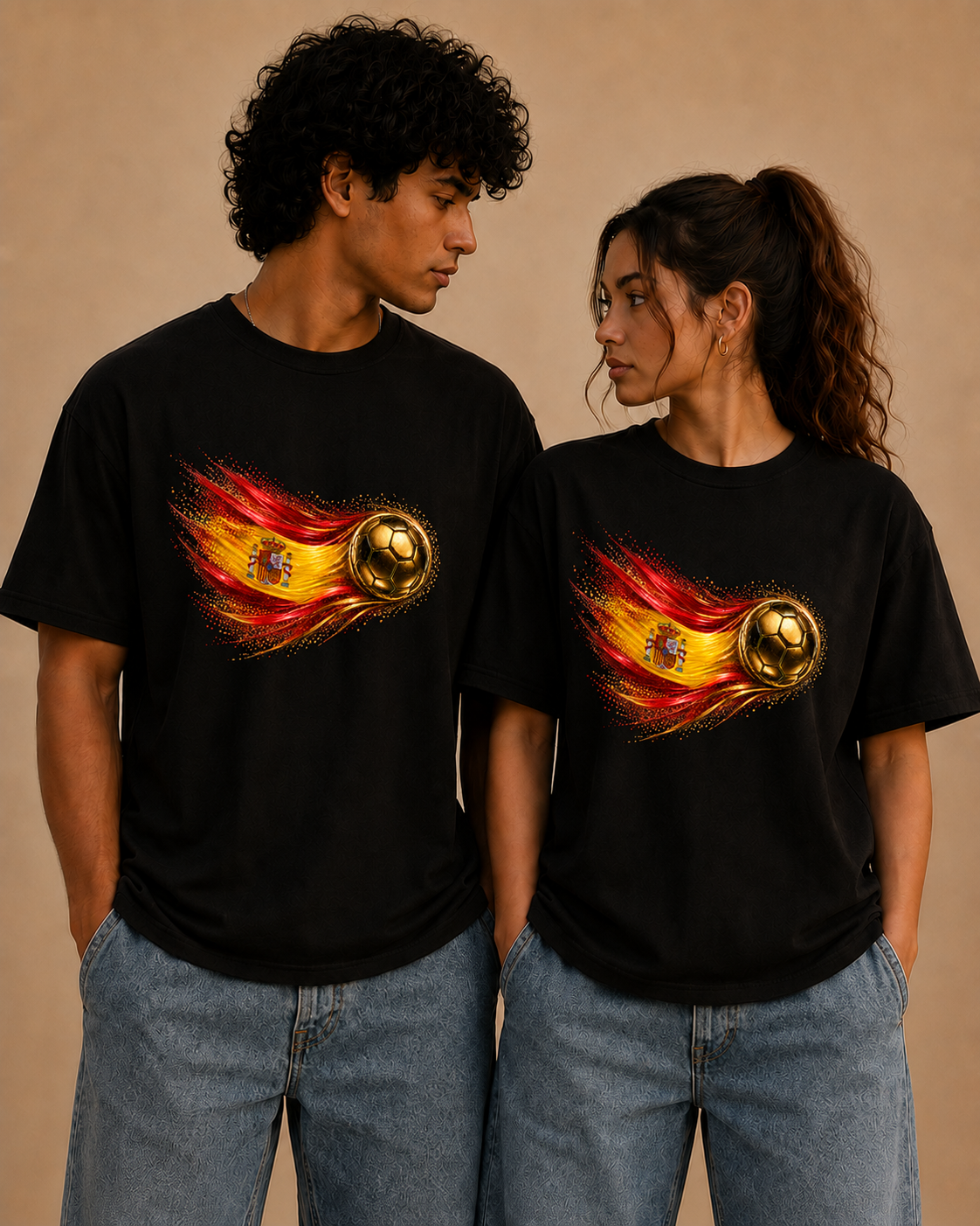 Front Print | Spain Flag Tee | Bandera de España