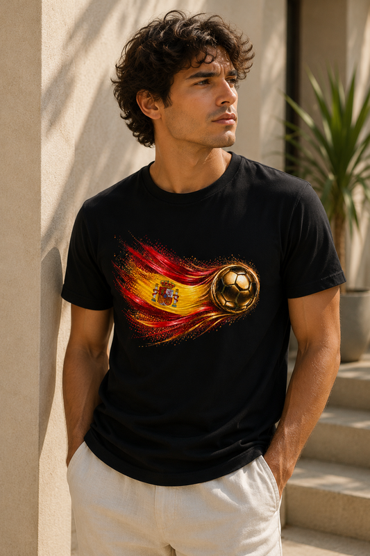 Front Print | Spain Flag Tee | Bandera de España