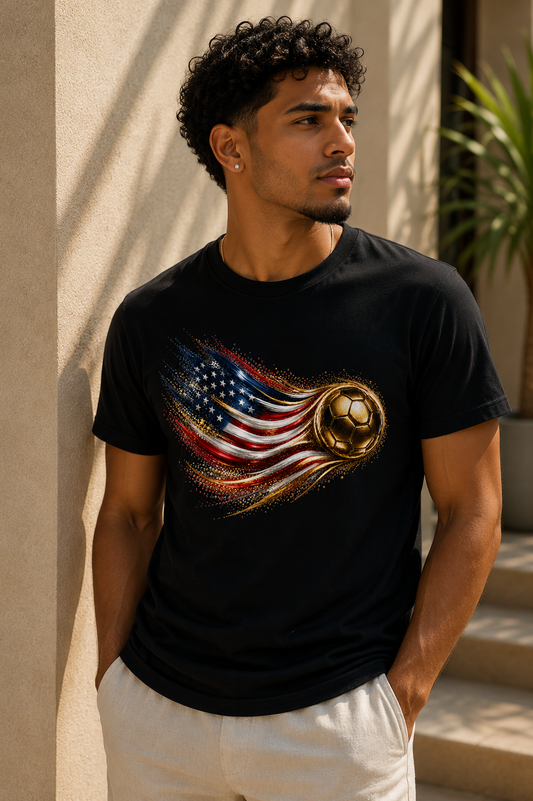 Front Print | USA Flag Tee | Bandera de Estados Unidos