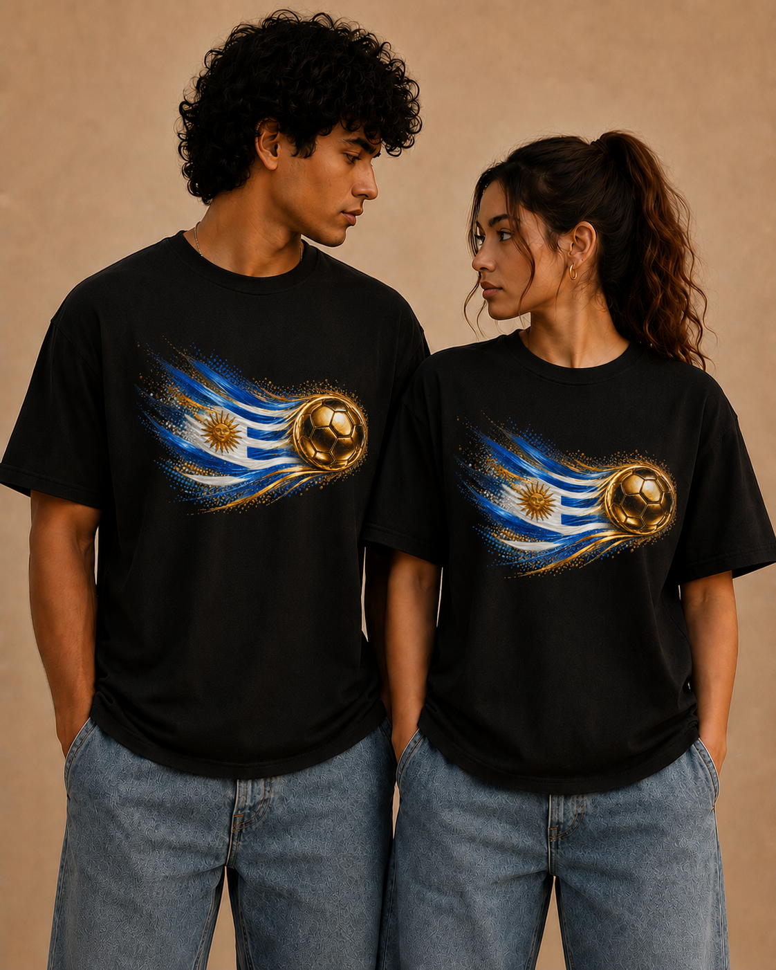 Front Print | Uruguay Flag Tee | Bandera de Uruguay